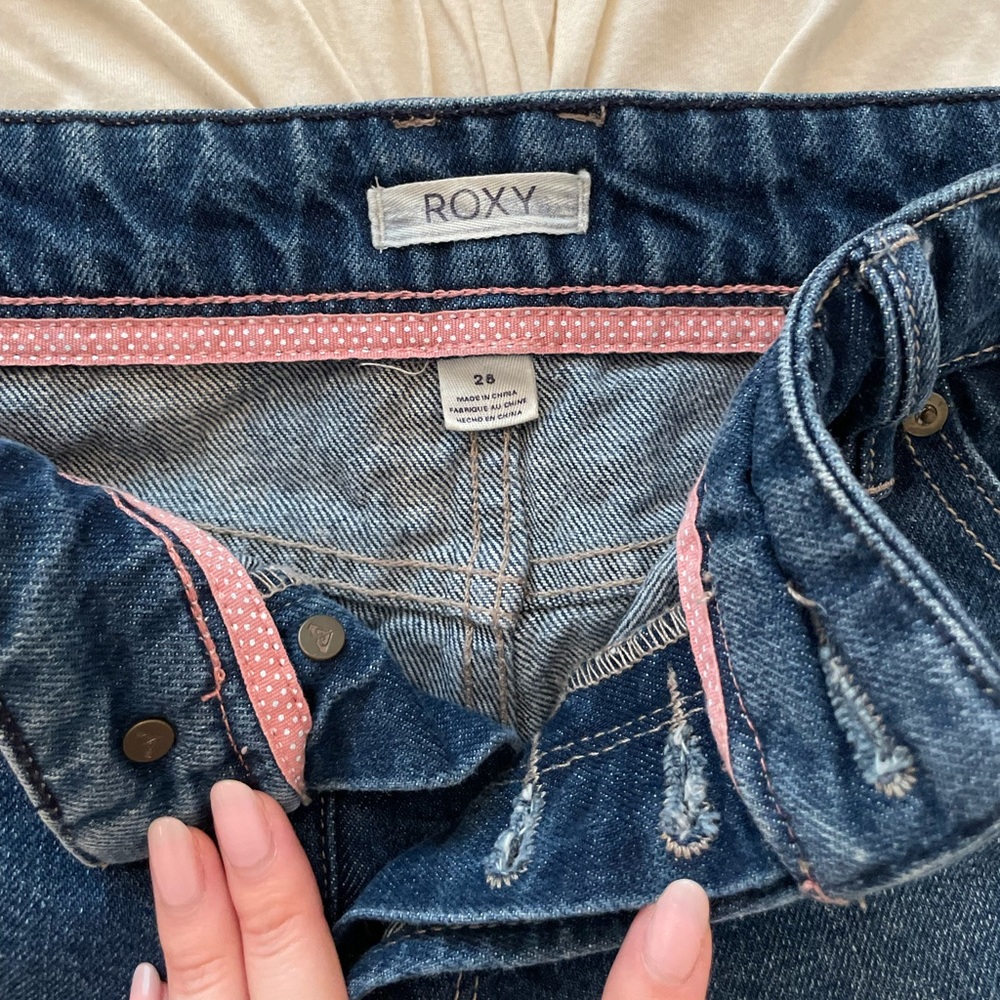 Roxy Button-fly Distressed Denim Short - Picture 5 of 11